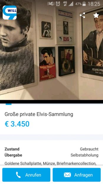 40. Todestag von Elvis Presley: Gigantische Elvis-Sammlung steht auf willhaben zum Verkauf
