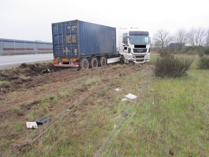 Verunfallter LKW